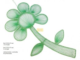 duży zielony KWIATY, kwiaty do powieszenia 55 cm