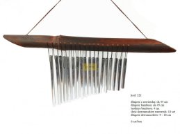 BAMBOO WIND CHIMES BAMBOO HAOUSE DECOR 45 CM. Weight 300 grams.