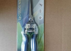 Garden scissor 20,5 cm grey handle- TITANIUM COATED GREY blade stainless.