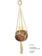 MAKRAMA do powieszenia na doniczkę 69 cm z bawełnianego sznura ( bez kokosa)