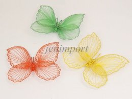 ABACA BUTTERFLY 3 COLORS   40 CM 