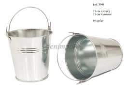 METAL BUCKET 11 CM DIAMETER 3 lines 