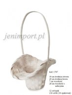 BAMBOO BASKET  10 CM - D IN - WHITE WASHED 28,5 CM -OAH 