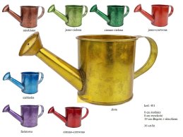 Watering can zinc metalic color 8 cm diameter.