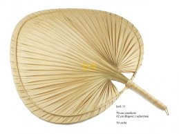 WACHLARZ Z LIŚCI PALMY 50 x 62 cm z uchwytem