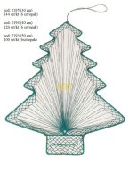 CHRISTMAS TREE ABACA GREEN  50 CM 