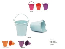 METAL 5,5  CM BUCKET MIX  COLORS NO DESIGN