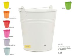 Zinc bucket colors 10 cm diameter 3 lines.