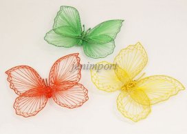 ABACA BUTTERFLY 3 COLORS  25 CM 