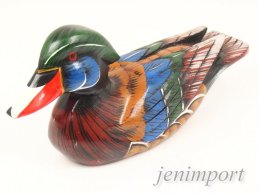 DUCK FROM EXOTIC WOOD 22 CM 