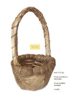 GOLDEN BASKET ( 6 )  COCO PALM 16 CM D