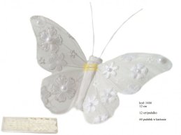 BUTTERFLY 12 CM WITH DECORATION 12 pc 