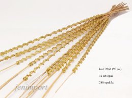 TING TING DOUBLE GOLD BEADS 90 CM - 1 DOZEN 