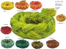 RAFIA kolorowa gruby warkocz 250g idealna dla florystów (kolory do wyboru brak jasno-zielonego)