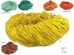 RAFFIA CURLY COLORED 250 GRAMM