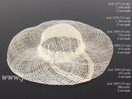 HAT WHITE 10 CM - 6 C/PB 