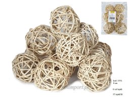 LATA BALL NATURAL 8 CM 6 PC/PB 