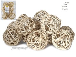 LATA BALL 10 cm  NATURAL 6 PC/PB 