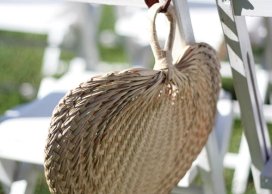 PALM LEAF FAN NATURAL  8-10 CM