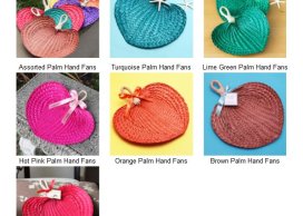  PALM LEAF FAN NATURAL  30-33 CM  CM 