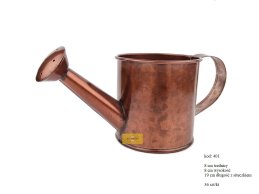 Watering can zinc metalic cooper color 8 cm diameter.