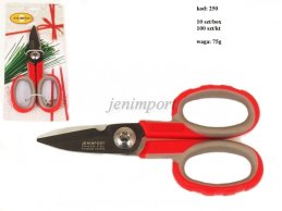 SCISSORS BLACK BLADE TITANIUM HARD STEEL+C.TITANIUM 14 CM