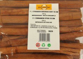 CYNAMON 15 cm DEKORACYJNY 250g/opak około 25-30 szt