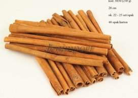 CINNAMON 20 cm  FOR DECORATION 250 GRAMM/PB   around 20-25   PC 