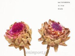 ARTICHOKE KWIAT 12-14 CM  ŚREDNICY NATURALNE  MEDIUM