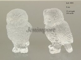 ACRYLIC OWL 8 CM 