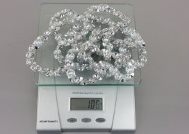 ACRYLIC DIAMOND GARLAND 183 CM / 313 PC DIAMOND ACRYLIC