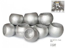 BEL CUP BIG SILVER COLOR  7,5 CM- 9 CM 12 PC/PB