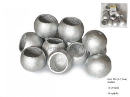 srebrny BEL CUP  5-7,5 cm  (12 szt. w opakowaniu)