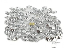 ACRYLIC DIAMOND 14 mm  D WITH HOLE 36 pc/pb