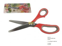 SCISSORS ZIG-ZAG 23 CM  ABS AND SILICON HANDLE