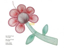 ABACA FLOWER  53 CM 