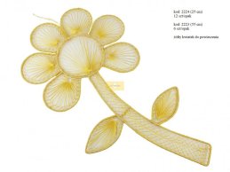 ABACA FLOWER YELLOW  53CM 