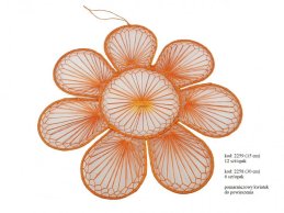 ABACA FLOWER ORANGE COLOR 15 CM 