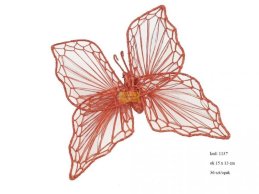 BUTTERFLY ABACA ORANGE 15 CM