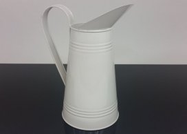 ZINC JAR WHITE COLOR 28 CM 