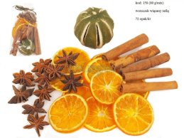 November 2023  MIX POTPOURRI 80 GM : GREEN LEMON 1 PC, CINNAMON, ORANGE SLICES AND ANISE