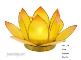 T-LIGHT CANDLE HOLDER 10 CM YELLOW