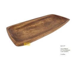 WOODEN TRAY RECTANGULAR 33 CM X 15 CM 