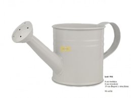 WATERING CAN 8 CM D ZINC WHITE COLOR 2 LINES