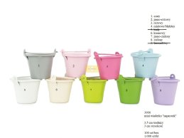 METAL BUCKET MINI 3,5 CM MIX COLORS