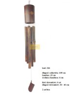 BAMBOO WIND CHIMES BAMBOO HAOUSE DECOR 105 CM. Weight 750 grams.