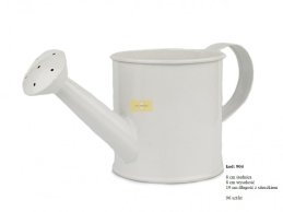 WATERING CAN 8 CM D ZINC WHITE COLOR NO DESIGN