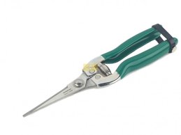 Garden scissor 20,5 cm green handle-NATURAL blade stainless.