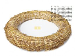 WIANEK SŁOMIANY NATURALNY PODKŁAD 16 cm średnica, 3-4 cm grubość