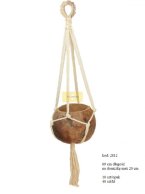 MACRAME PLANT HANGER 69 CM COTTON ROPE NATURAL ( no planter incl.)